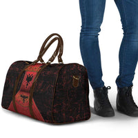 Albania Travel Bag Black Double Headed Eagle - Wonder Print Shop