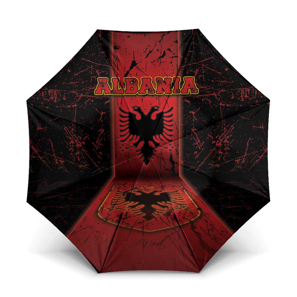 Albania Umbrella Black Double Headed Eagle - Wonder Print Shop