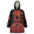 Personalized Albania Wearable Blanket Hoodie Black Double Headed Eagle - Wonder Print Shop
