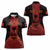 Personalized Albania Women Polo Shirt Black Double Headed Eagle - Wonder Print Shop