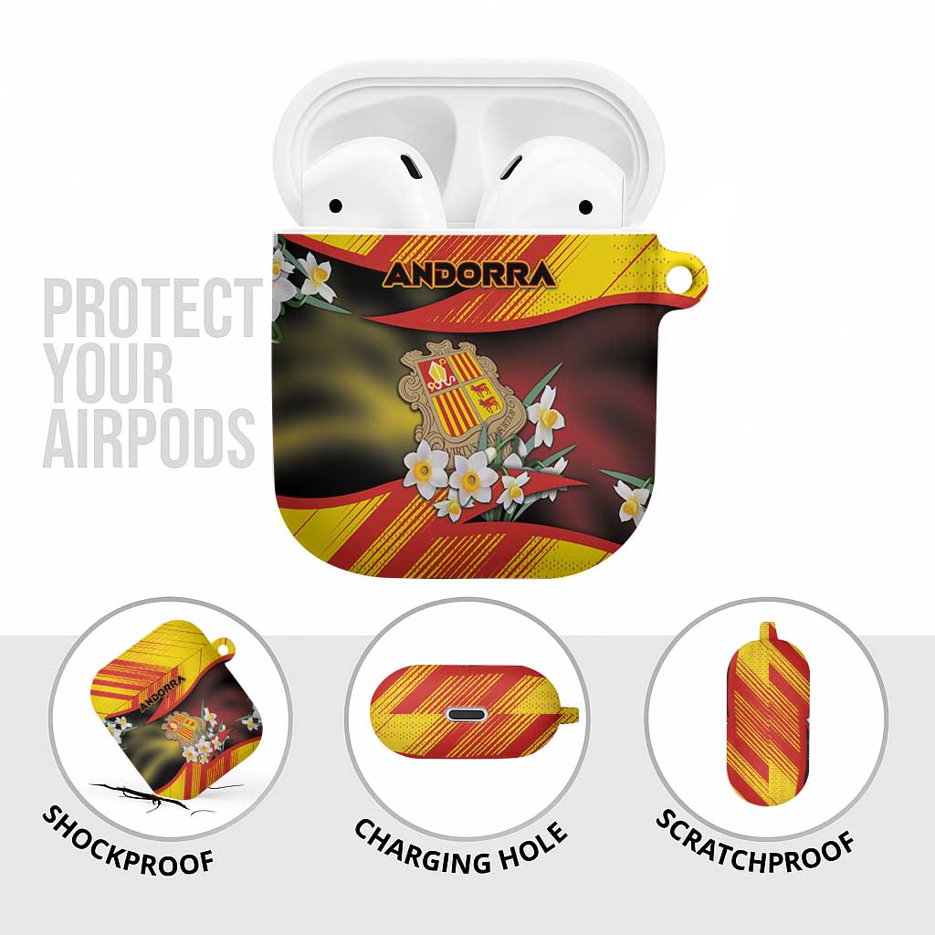 Andorra AirPods Case The Grandalla Flowers With Symbol - Wonder Print Shop
