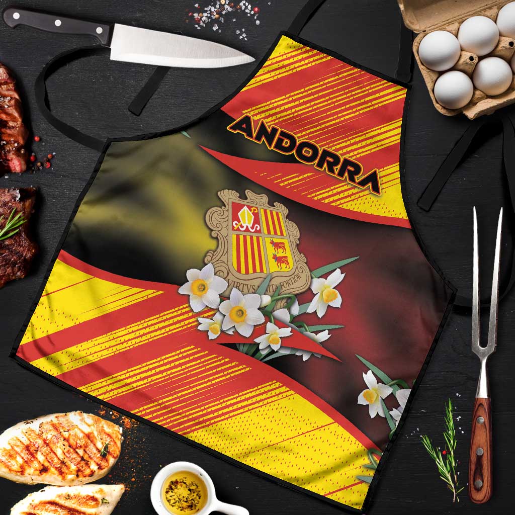 Andorra Apron The Grandalla Flowers With Symbol - Wonder Print Shop