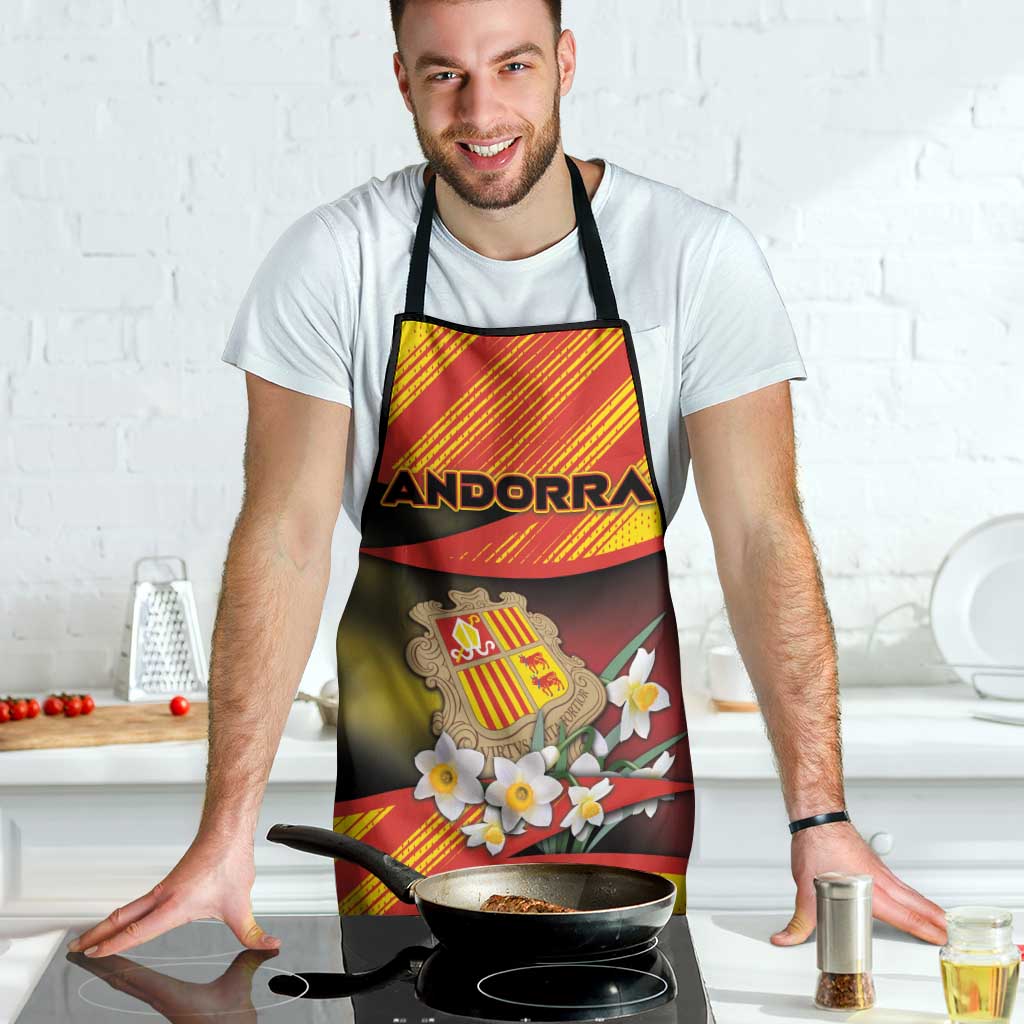 Andorra Apron The Grandalla Flowers With Symbol - Wonder Print Shop