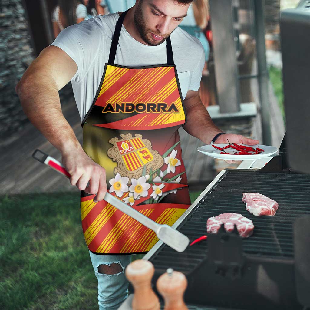 Andorra Apron The Grandalla Flowers With Symbol - Wonder Print Shop