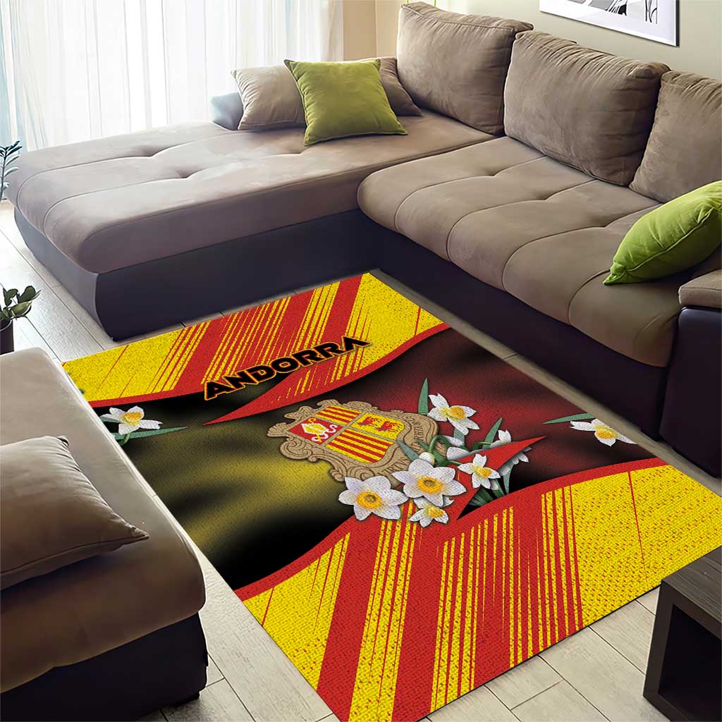 Andorra Area Rug The Grandalla Flowers With Symbol - Wonder Print Shop