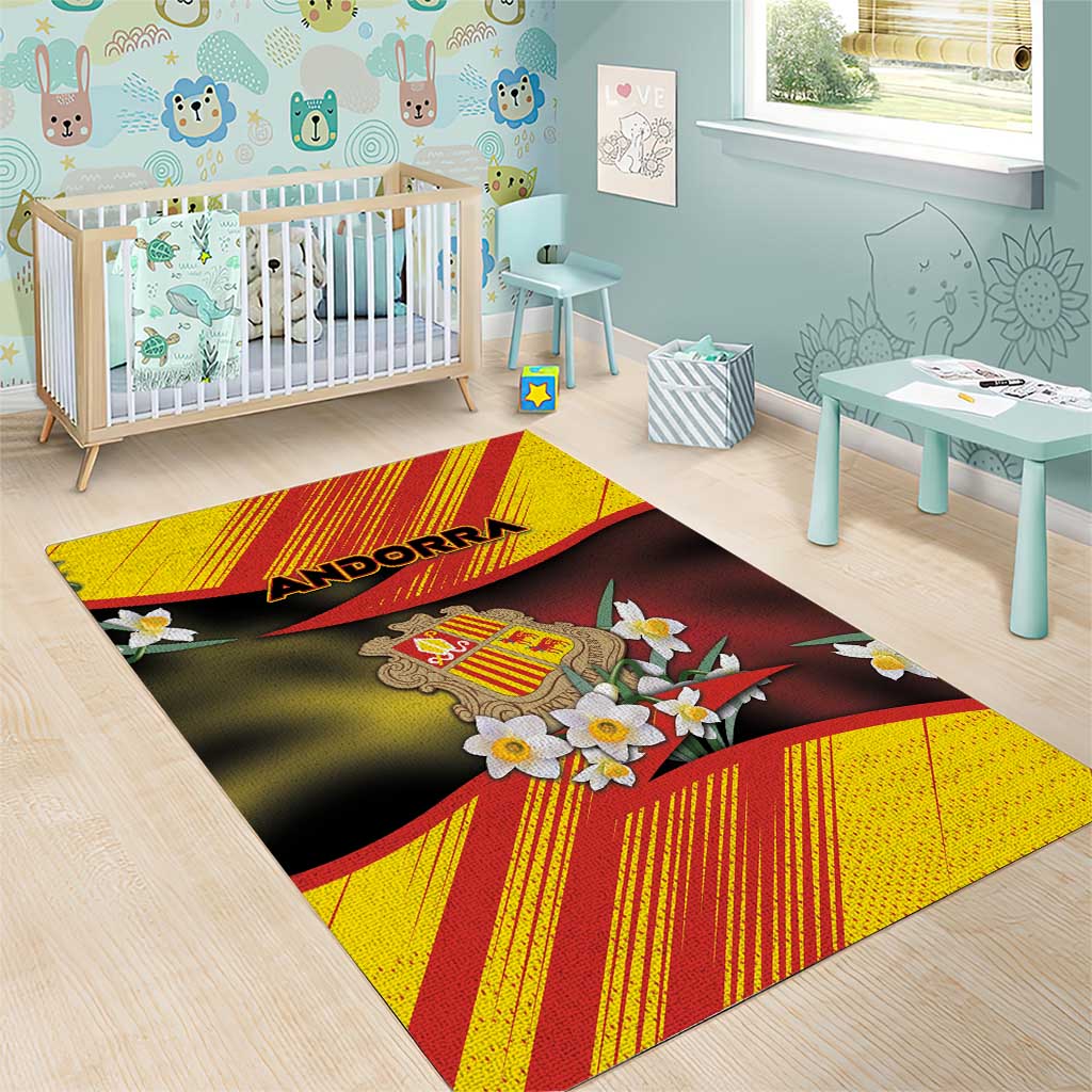 Andorra Area Rug The Grandalla Flowers With Symbol - Wonder Print Shop