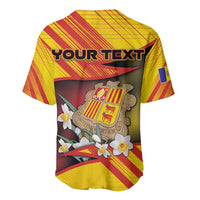 Personalized Andorra Baseball Jersey The Grandalla Flowers With Symbol - Wonder Print Shop