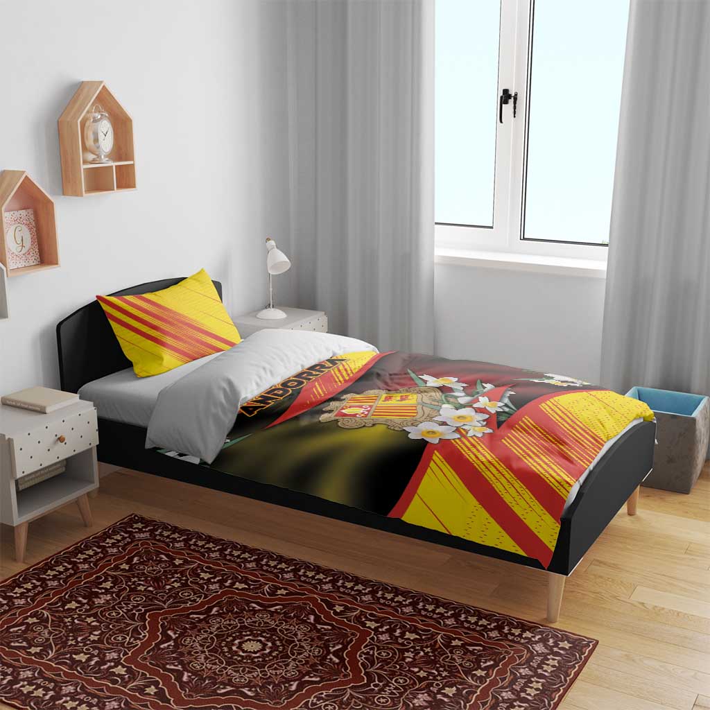 Andorra Bedding Set The Grandalla Flowers With Symbol - Wonder Print Shop