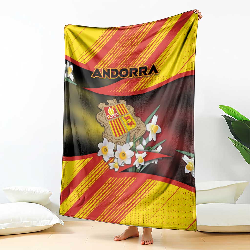 Andorra Blanket The Grandalla Flowers With Symbol - Wonder Print Shop