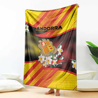 Andorra Blanket The Grandalla Flowers With Symbol - Wonder Print Shop
