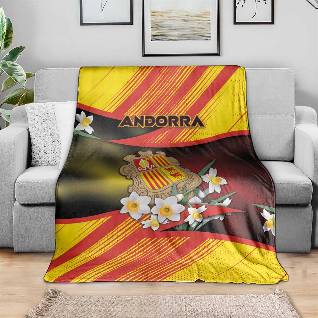 Andorra Blanket The Grandalla Flowers With Symbol - Wonder Print Shop