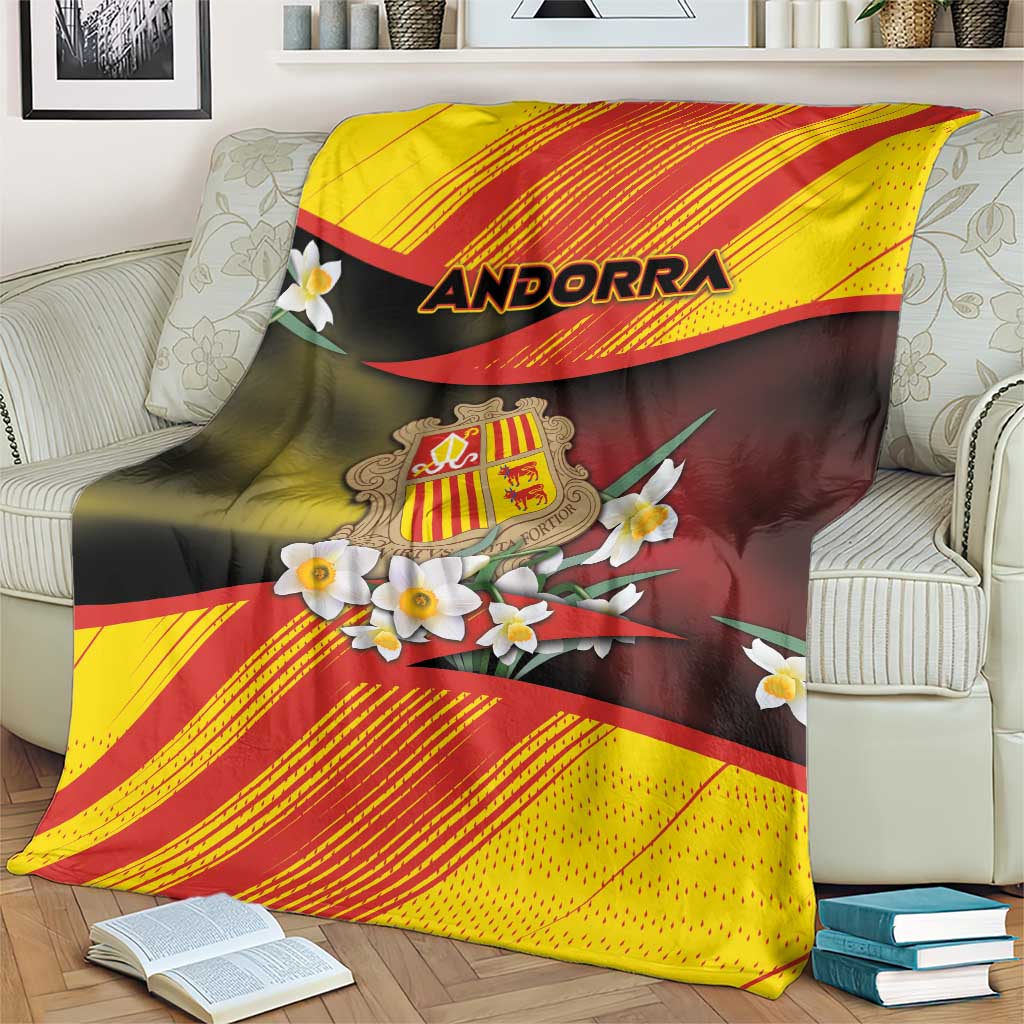 Andorra Blanket The Grandalla Flowers With Symbol - Wonder Print Shop