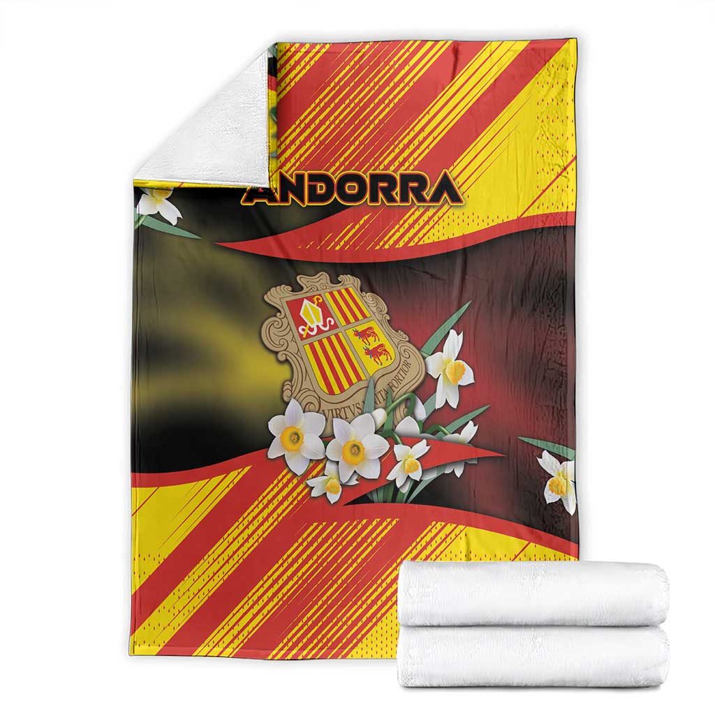 Andorra Blanket The Grandalla Flowers With Symbol - Wonder Print Shop