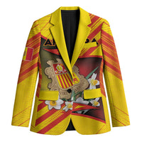 Personalized Andorra Blazer The Grandalla Flowers With Symbol - Wonder Print Shop