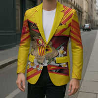 Personalized Andorra Blazer The Grandalla Flowers With Symbol - Wonder Print Shop