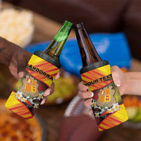 Personalized Andorra 4 in 1 Can Cooler Tumbler The Grandalla Flowers With Symbol - Wonder Print Shop