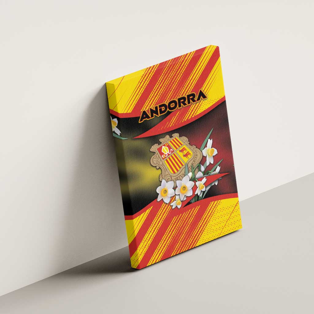 Andorra Canvas Wall Art The Grandalla Flowers With Symbol - Wonder Print Shop