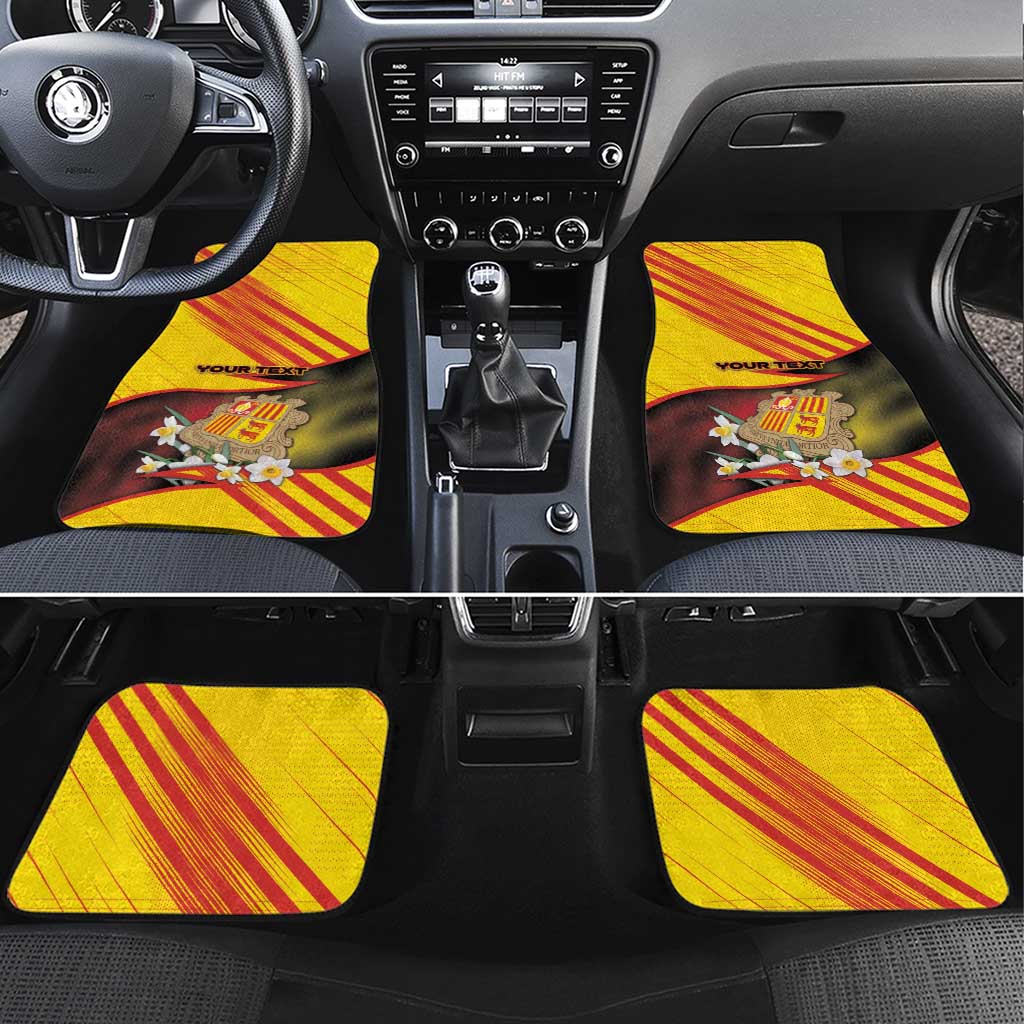 Andorra Car Mats The Grandalla Flowers With Symbol - Wonder Print Shop