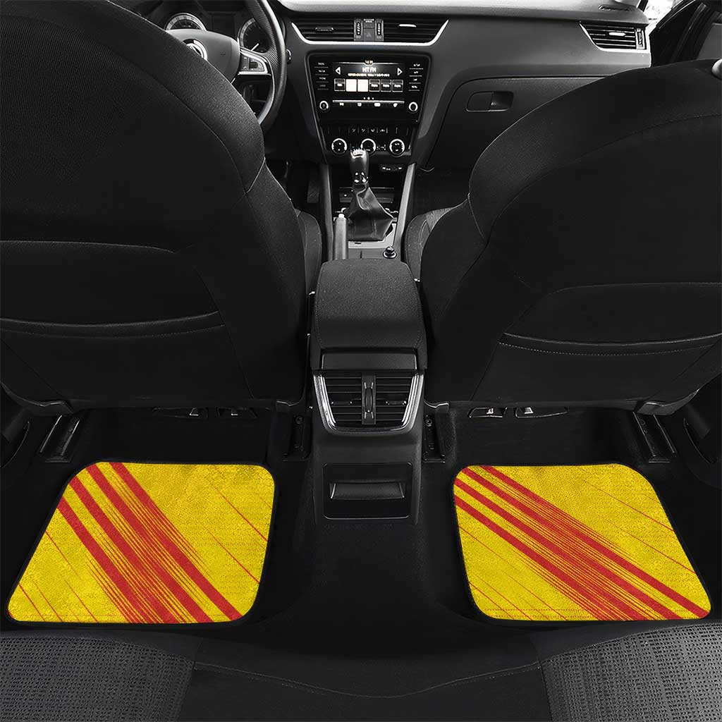 Andorra Car Mats The Grandalla Flowers With Symbol - Wonder Print Shop