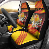 Andorra Car Seat Cover The Grandalla Flowers With Symbol - Wonder Print Shop