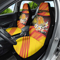 Andorra Car Seat Cover The Grandalla Flowers With Symbol - Wonder Print Shop