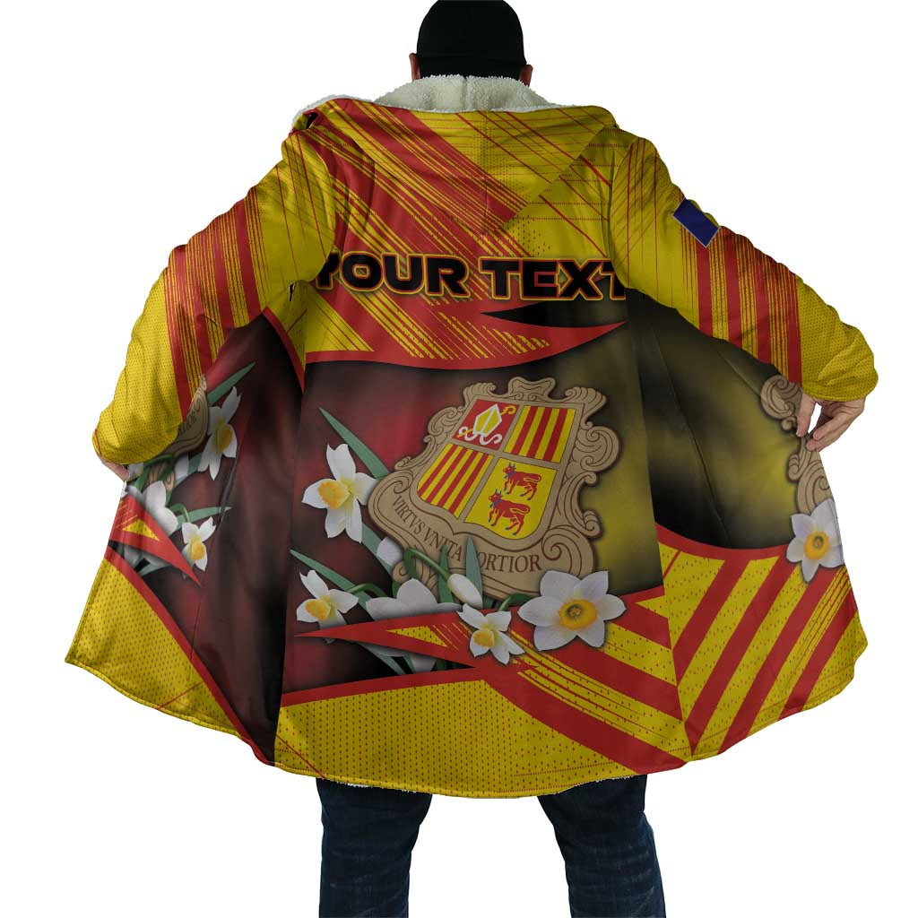 Personalized Andorra Cloak The Grandalla Flowers With Symbol - Wonder Print Shop