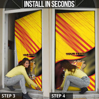 Andorra Door Cover The Grandalla Flowers With Symbol - Wonder Print Shop