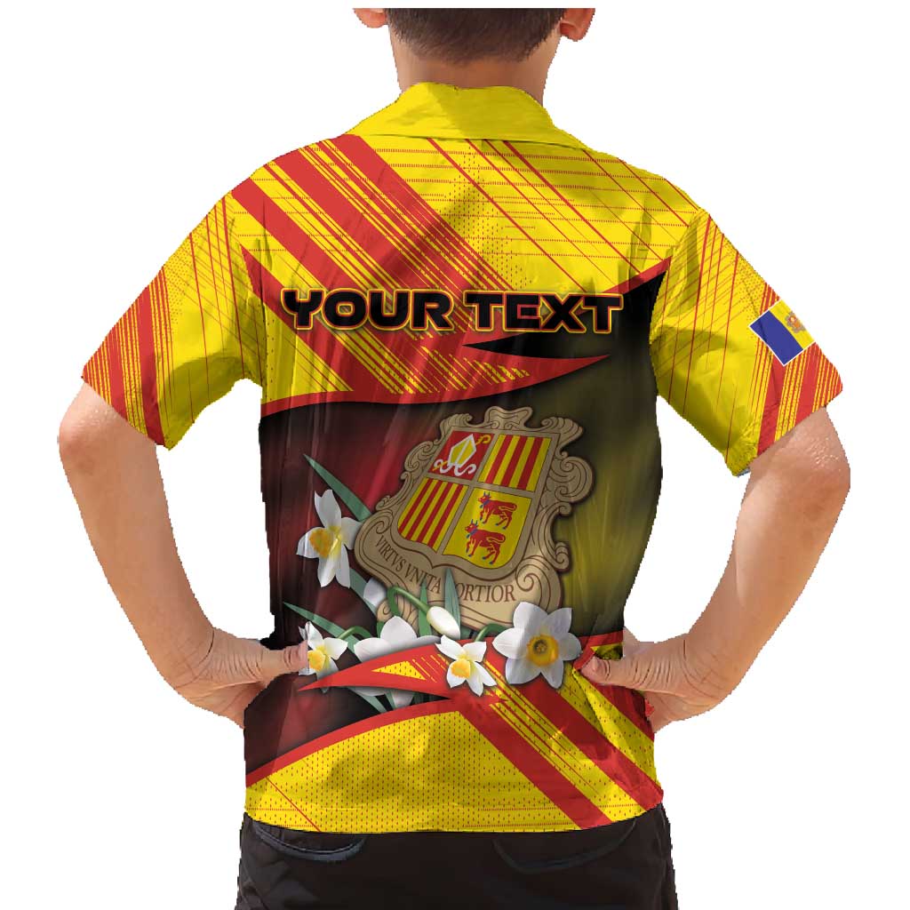 Personalized Andorra Family Matching Mermaid Dress and Hawaiian Shirt The Grandalla Flowers With Symbol - Wonder Print Shop