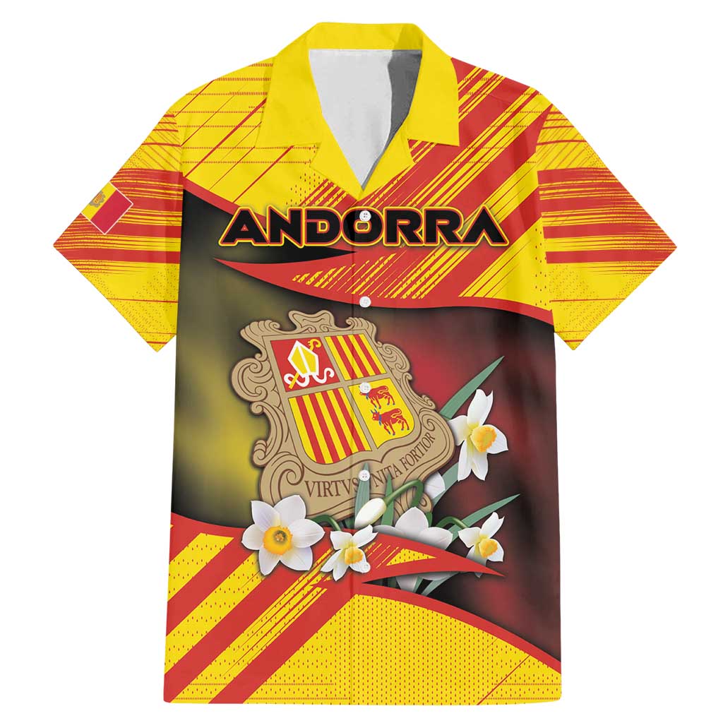 Personalized Andorra Family Matching Mermaid Dress and Hawaiian Shirt The Grandalla Flowers With Symbol - Wonder Print Shop