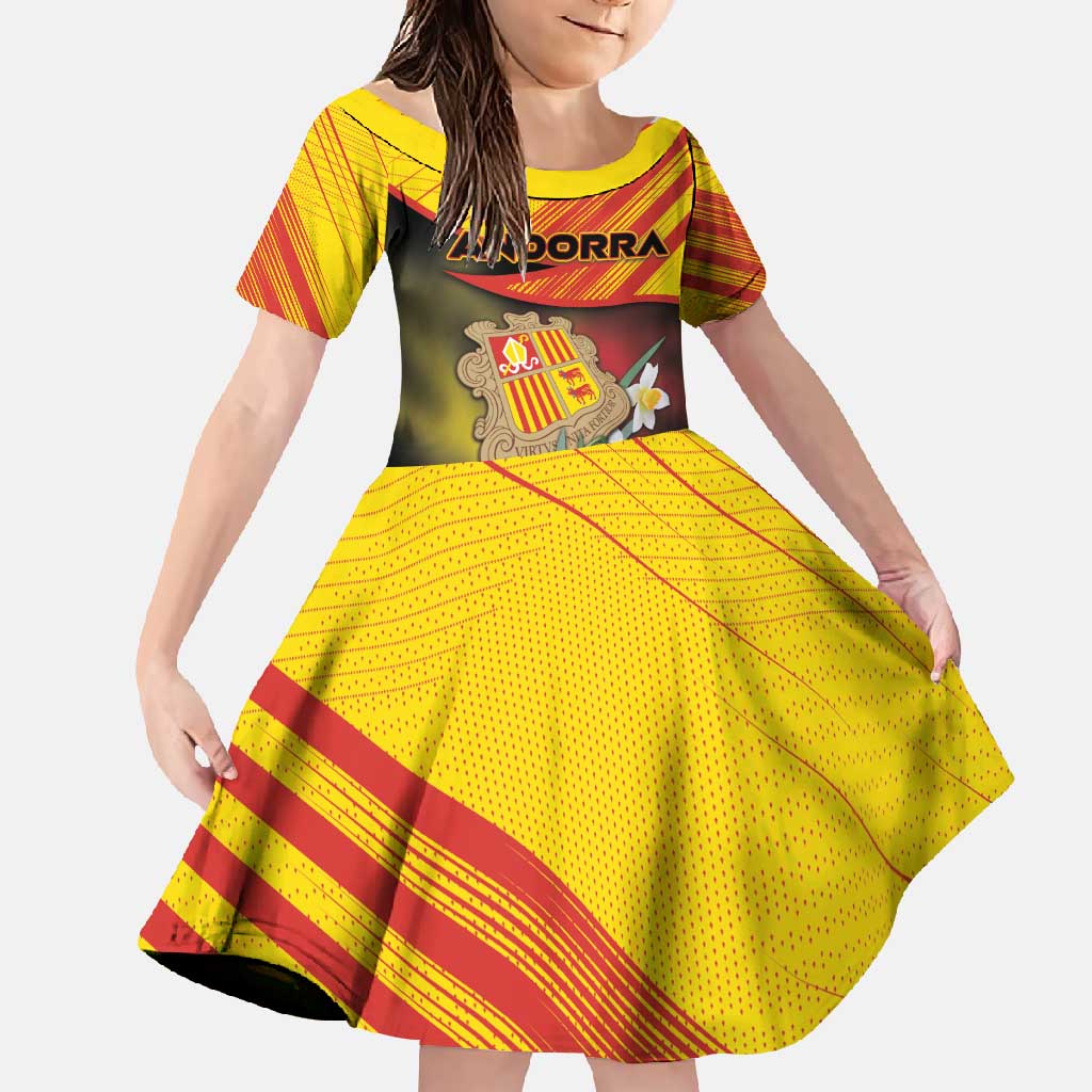 Personalized Andorra Family Matching Off Shoulder Maxi Dress and Hawaiian Shirt The Grandalla Flowers With Symbol - Wonder Print Shop