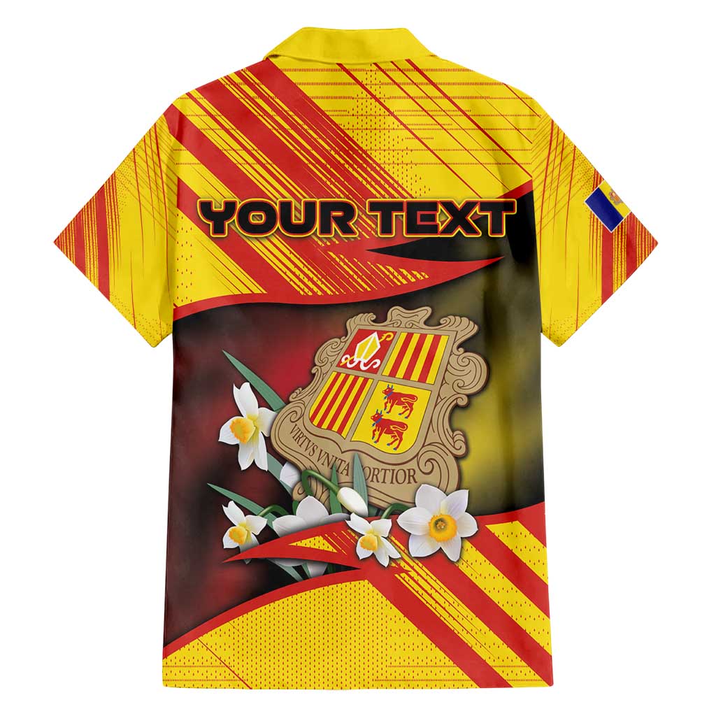 Personalized Andorra Family Matching Off Shoulder Short Dress and Hawaiian Shirt The Grandalla Flowers With Symbol - Wonder Print Shop