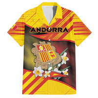 Personalized Andorra Family Matching Short Sleeve Bodycon Dress and Hawaiian Shirt The Grandalla Flowers With Symbol - Wonder Print Shop