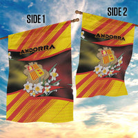 Andorra Garden Flag The Grandalla Flowers With Symbol - Wonder Print Shop
