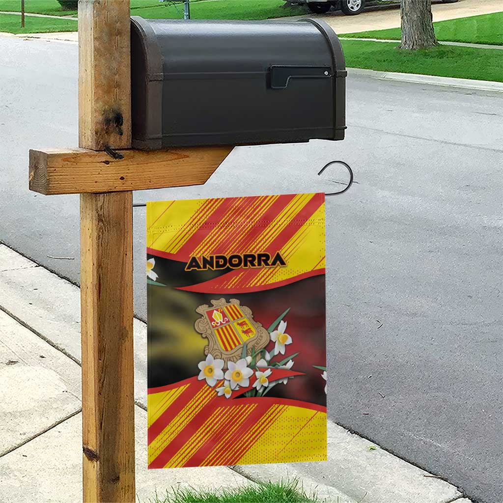 Andorra Garden Flag The Grandalla Flowers With Symbol - Wonder Print Shop