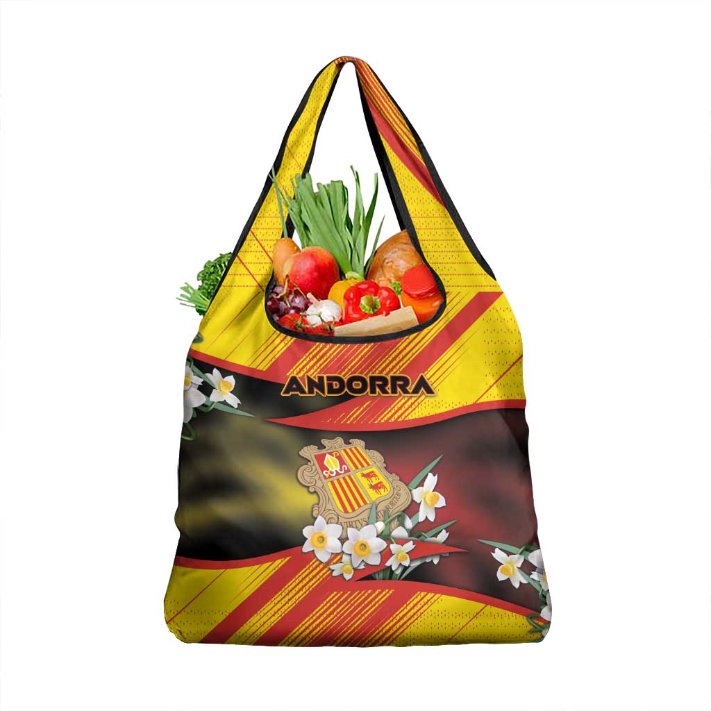 Andorra Grocery Bag The Grandalla Flowers With Symbol - Wonder Print Shop