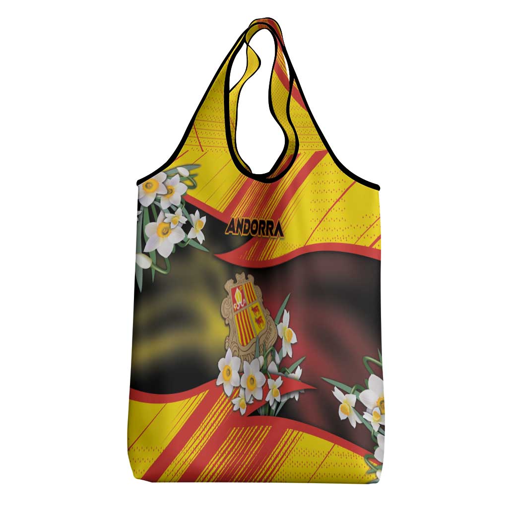 Andorra Grocery Bag The Grandalla Flowers With Symbol - Wonder Print Shop