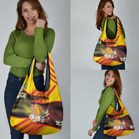 Andorra Grocery Bag The Grandalla Flowers With Symbol - Wonder Print Shop