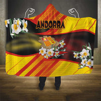 Andorra Hooded Blanket The Grandalla Flowers With Symbol - Wonder Print Shop