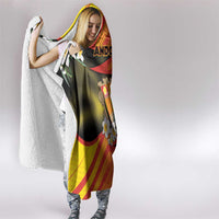Andorra Hooded Blanket The Grandalla Flowers With Symbol - Wonder Print Shop