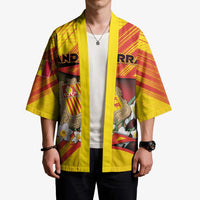 Personalized Andorra Kimono The Grandalla Flowers With Symbol - Wonder Print Shop