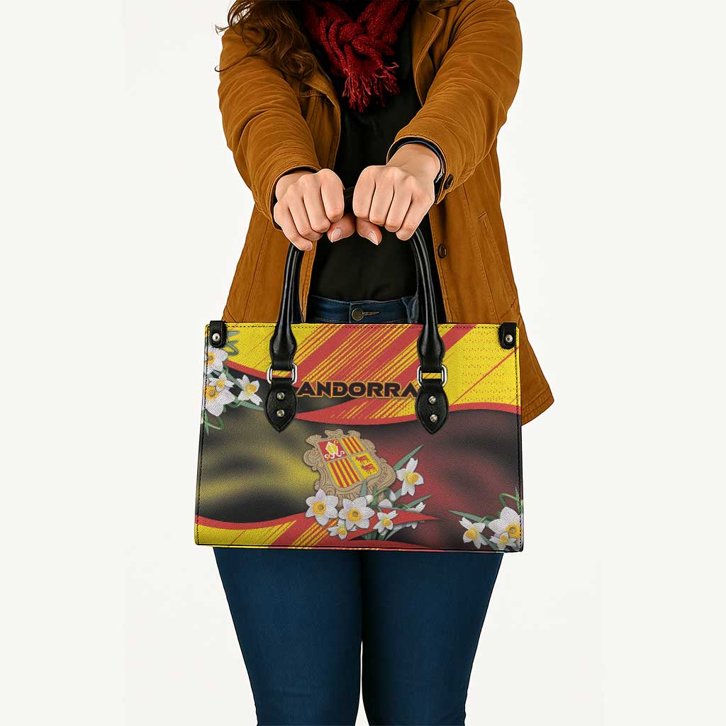 Andorra Leather Bag The Grandalla Flowers With Symbol - Wonder Print Shop