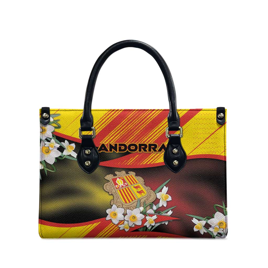 Andorra Leather Bag The Grandalla Flowers With Symbol - Wonder Print Shop