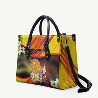Andorra Leather Bag The Grandalla Flowers With Symbol - Wonder Print Shop