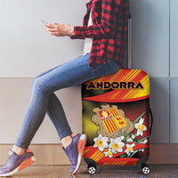 Andorra Luggage Cover The Grandalla Flowers With Symbol - Wonder Print Shop