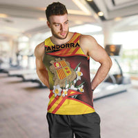 Personalized Andorra Men Tank Top The Grandalla Flowers With Symbol - Wonder Print Shop