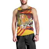 Personalized Andorra Men Tank Top The Grandalla Flowers With Symbol - Wonder Print Shop