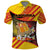 Personalized Andorra Polo Shirt The Grandalla Flowers With Symbol - Wonder Print Shop