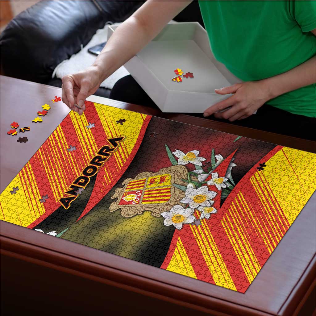 Andorra Puzzle The Grandalla Flowers With Symbol - Wonder Print Shop