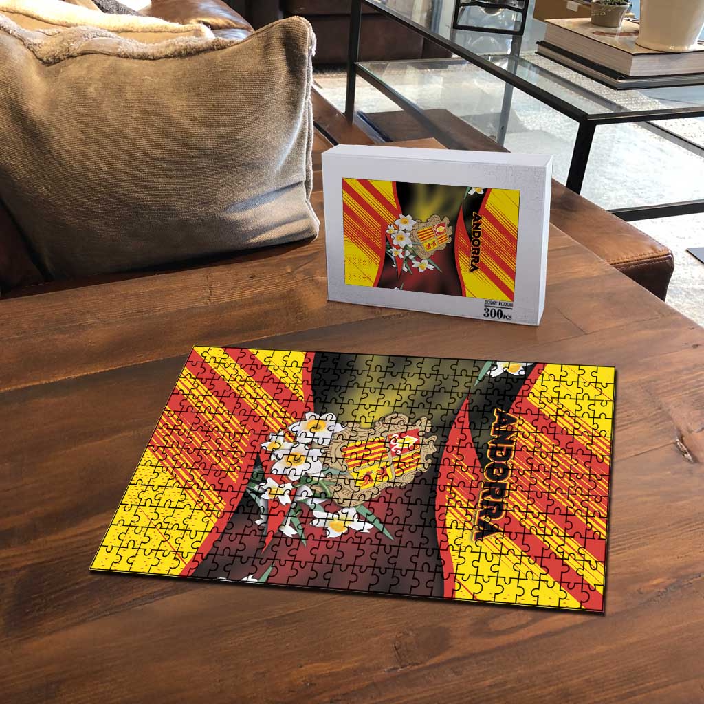 Andorra Puzzle The Grandalla Flowers With Symbol - Wonder Print Shop