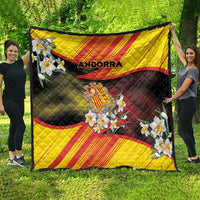 Andorra Quilt The Grandalla Flowers With Symbol - Wonder Print Shop